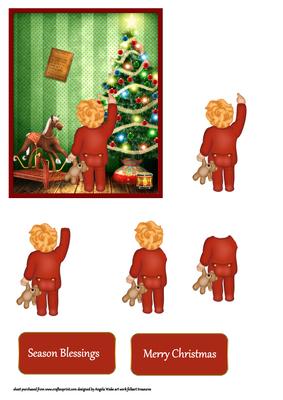 Reaching for the Toys on the Christmas Tree