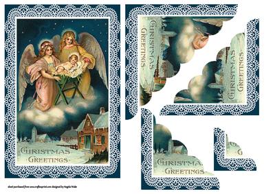 Angels Watching Over Baby Jesus