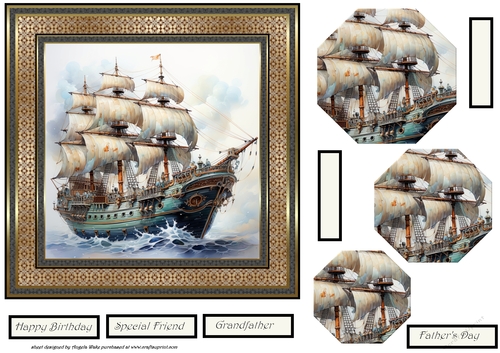 Sailing ship 7x7