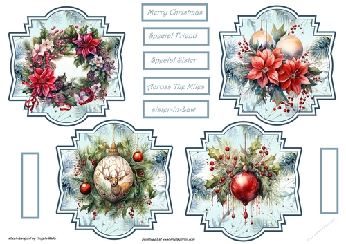 Christmas decorations toppers