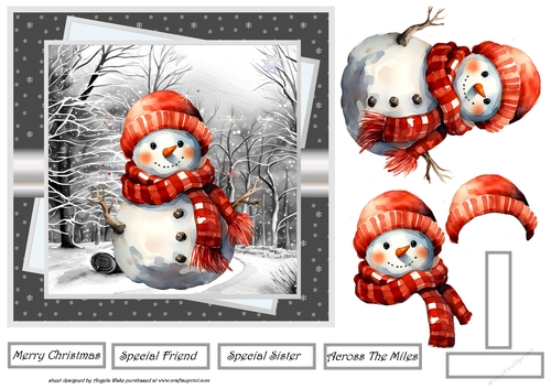 Frosty the snowman 7x7