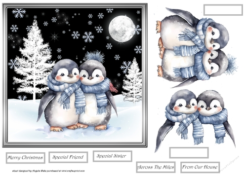 Cosy penguins 7x7