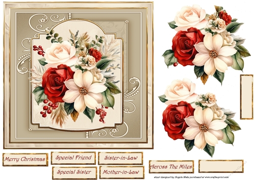 Christmas rose 7x7