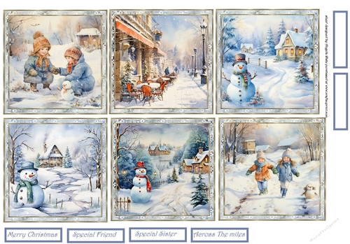 Christmas scene toppers