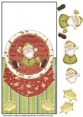 Hohoho Sant Has Spring Arms and Legs Over the Edge