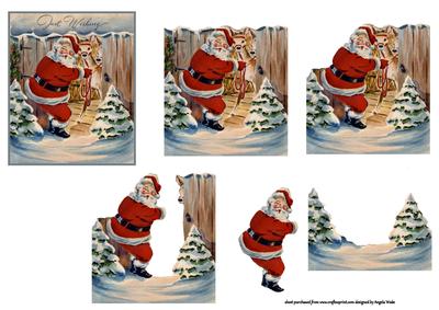 Santa and His Reindeer