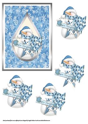 Snowman on a Teardrop