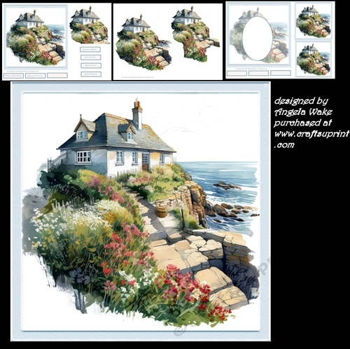 Cornish cottage on cliff side 7x7