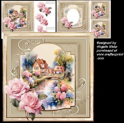 Over the bridge 7x7 card