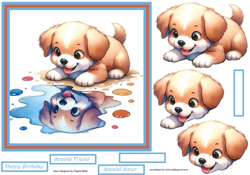 Hello puppy friend 7x7