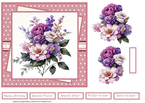 Mixed summer roses 7x7
