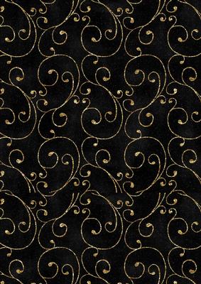 Black and Gold Scrols