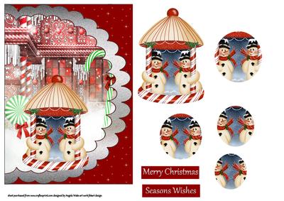 Snowmen in the Christmas Mal