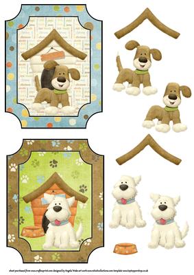 Pooch Buddies Topper for 2 Cards