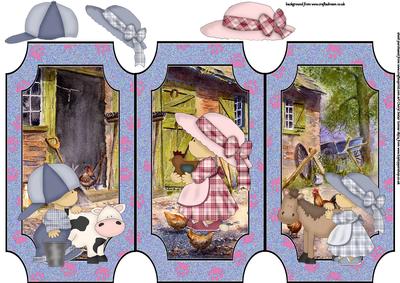 Kids on the Farm Trifold Card