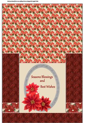 Christmas Poinsettia Card