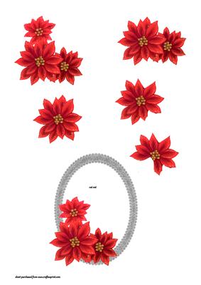 Christmas Poinsettia Step by Step