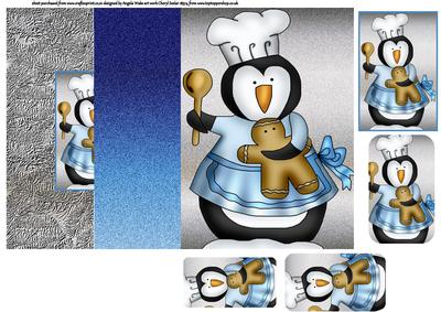 I Am Making Ginger Bread Men No Cut Foldback Card