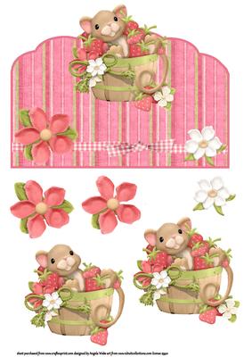 Strawberry Mouse Over the Edge