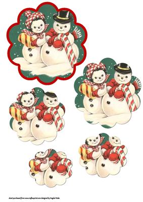 Jolly and Merry Snowpeople