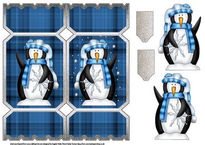 Snowflake Penguin Dl Size Cracker