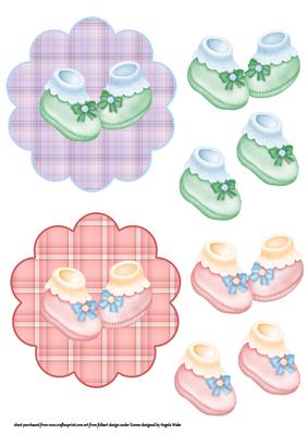 Baby Booties Toppers