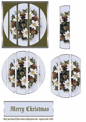 White Poinsettia Wreath