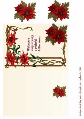 Red Poinsettia Border