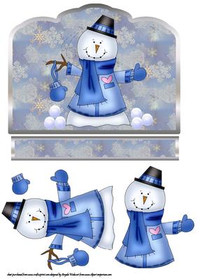 All Dressed Up Smarty Snowman