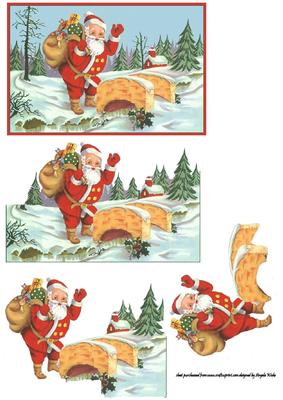 Santa on His Travels