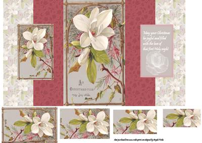 Christmas Rose Double Fold Back