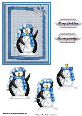 Snowflake Frosty Penguin