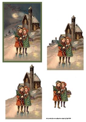 Walking Home Together from the Village