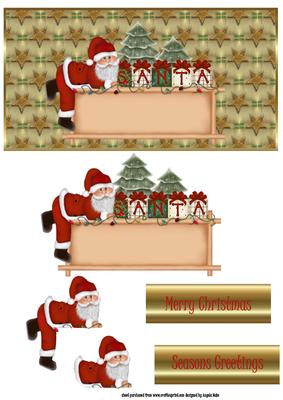 'santa' Card Front