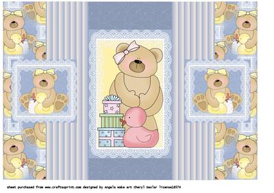 Baby Birthday with Gifts and Ducks Dfb