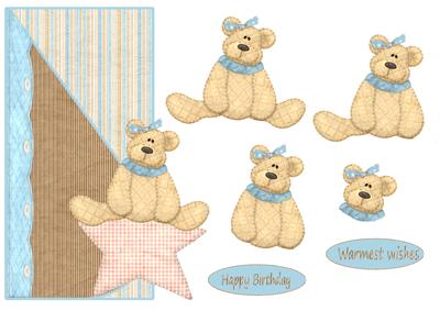 Birthday Bear Teardrop Mock