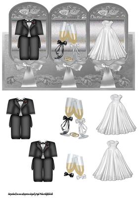The Wedding Outfits for the Bride and Groom