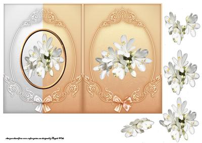 White and Peach Freesias