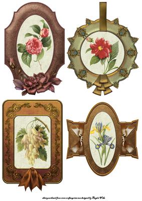 Vintage Framed Florals