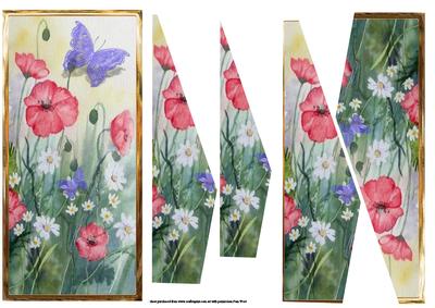 Wild Flowers and Butterfly