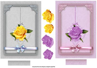 Rose Toppers Yellow and Lilac