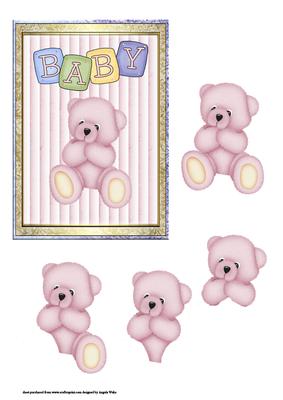 Pink Baby Bear