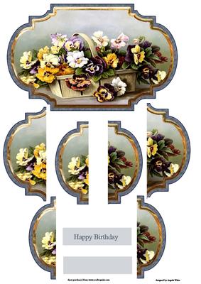 Basket of Pansies