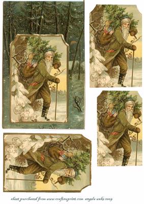 Old Old Santa in the Woods