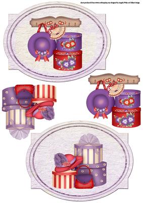 Red Hats and Bags Toppers