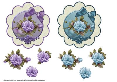 Lilac and Aqua Roses