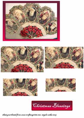 Santa Vintage Fan