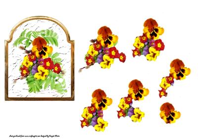 Pansy and Ferns