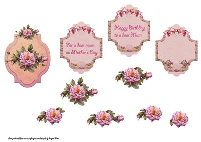 Pink Rose Topper