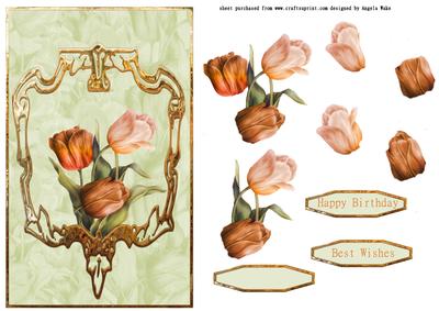 Tulips Vintage Style
